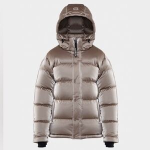 Aritzia The Super Puff™ Liquid Shine Jacket Modern Taupe Size XS